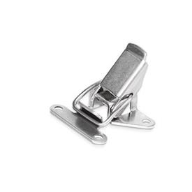 GN 832.2 Toggle Latches, Steel / Stainless Steel Material: NI - Stainless steel<br />Type: A - Without hole for padlock