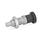 GN 817 Stainless Steel Indexing Plungers / Plastic Knob Material: NI - Stainless steel
Type: BK - Without rest position, with lock nut