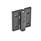GN 235 Hinges, Zinc Die Casting, Adjustable Material: ZD - Zinc die casting
Type: D - With through-holes
Finish: SW - Black, RAL 9005, textured finish