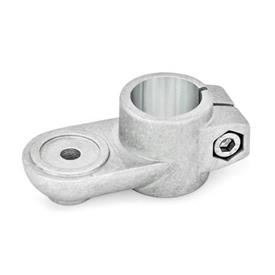 GN 274 Swivel Clamp Connectors, Aluminum Type: MZ - With centering step<br />Finish: BL - Blasted, matt