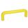GN 625 Cabinet U-Handles, Plastic Color: GB - Yellow, RAL 1021, shiny finish