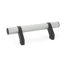 GN 333.2 Tubular Handles with Movable Handle Legs Finish: ELS - Anodized, natural color