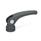 GN 926.1 Exzenterspanner, Kunststoff, Buchse Edelstahl Form: A - mit verstellbarer Auflagescheibe