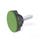 GN 636.4 Star Knobs with Threaded Stud, Plastic Color: DGN - Green, RAL 6017, matte finish
