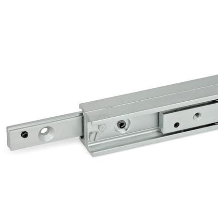 telescopic linear rail