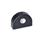 GN 412.1 Flange di posizionamento, lega di zinco pressofusa, per pistoncini di posizionamento a molla / pistoncini di posizionamento a molla con leva N° identificativo: 2 - Montaggio dal lato posteriore