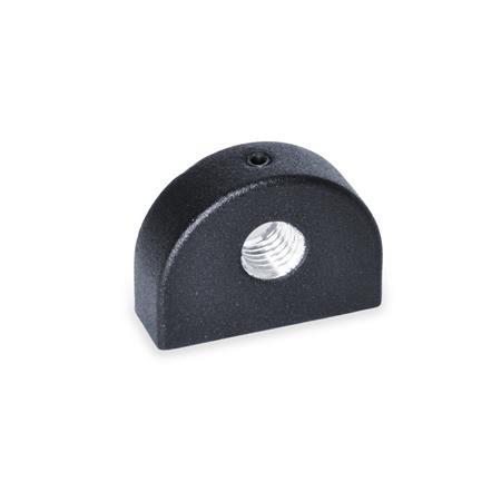 Flange di posizionamento GN 412.1: Lega di zinco pressofusa, per pistoncini di posizionamento a molla / pistoncini di posizionamento a molla con leva
