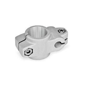 GN 133 Two-Way Connector Clamps, Aluminum Finish: BL - Plain finish, matte shot-plasted