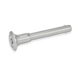 PROTECH 2 Stück Steckbolzen Mit Kugel Sicherungsbolzen 5x28mm Edelstahl A4 Rostfrei Bolzen