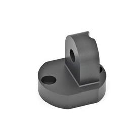 GN 485 Base Plate Swivel Mounting Clamps Finish: ELS - Anodized, black