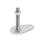 GN 43 Leveling Feet, Stainless Steel, with Fixing Lug, Drop Shape Type (Base): D0 - Without rubber pad
Version (Screw): UK - With nut, hex socket at the top and wrench flat at the bottom