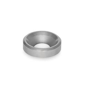 GN 6341 Washers, Stainless Steel Type: B - With Bore for Countersunk Screw