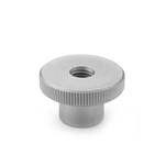 Écrous moletés, inox