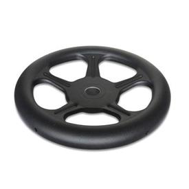 GN 228 Handwheels, Made of Sheet Steel Material: ST - Steel<br />Bore code: B - Without keyway<br />Type: A - Without handle