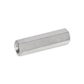 GN 6220 Spacers, Stainless Steel Material: NI - Stainless steel<br />Type: A - Internal thread