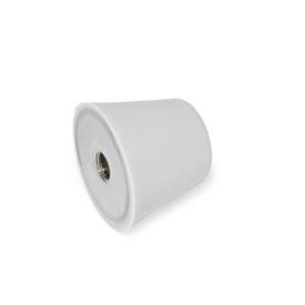 GN 256 Tampons en silicone avec filetage femelle, inox Couleur: GR - gris, RAL 7040