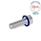 GN 1581 Schrauben, Edelstahl, niedriger Kopf, Hygienic Design Oberfläche: MT - mattiert (Ra < 0,8 µm)
Werkstoff (Dichtring): H - HNBR
