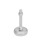 GN 31 Piedini di livellamento, acciaio INOX, con disco antiscivolo Tipo (base): B2 - Finitura matt da sabbiatura, fondo in gomma, colore bianco
Versione (vite): SK - Con dado, esagono esterno in basso