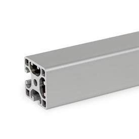 GN 11i Perfiles de aluminio, sistema modular-i, con ranuras parcialmente cerradas, perfil tipo ligero 