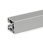 Perfiles de aluminio, sistema modular-i, con ranuras parcialmente cerradas, perfil tipo ligero