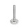 GN 31 Leveling Feet, Stainless Steel, with Rubber Pad Type (Base): C4 - Polished, rubber vulcanized, white
Version (Screw): U - Without nut, hex socket at the top and wrench flat at the bottom