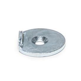 GN 70.1 Steel Self-Adhesive Disks, for Retaining Magnets