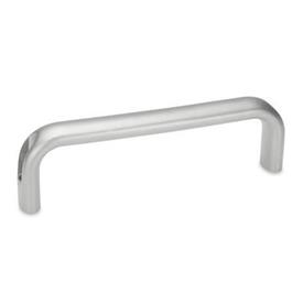 GN 565.5 Cabinet U-Handles, Stainless Steel Type: B - Mounting from the operator's side<br />Finish: GS - Matte shot-blasted finish
