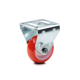 GN 22880 Light Duty Casters, Wheel Tread Polyurethane, Wheel Core Polyamide, Light Version Bearing type: G - Friction bearing<br />Type (bracket): B - Rigid bracket<br />Coding: L - Light version<br />Material (bracket): ST - Steel sheet metal