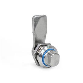 GN 115 Latches, Stainless Steel, Operation with Socket Keys, Protection Class IP 69k Type: AZ13 - With two exterior flats