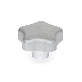 GN 5336 Star Knobs, Aluminium, without Bore 