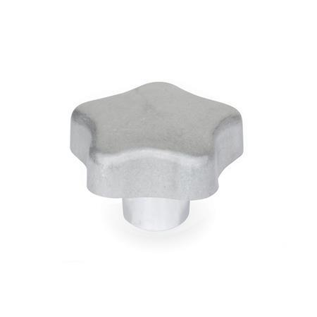 GN 5336 Star Knobs, Aluminium, without Bore 