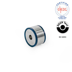 GN 6226 Abstandshalter, Edelstahl, Hygienic Design Form: A1 - Durchgangsbohrung<br />Werkstoff (Dichtring): H - H-NBR