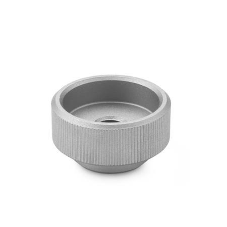 Ghiere di ritegno zigrinate DIN 6303: Acciaio INOX