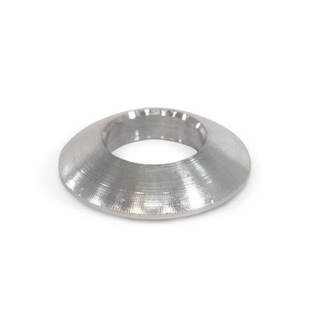 DIN 6319 Rondelle sferiche / bombate, acciaio INOX, materiale AISI 303 Tipo: C - Rondella a sede sferica
Materiale: NI - Acciaio INOX