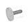 GN 653.10 Flat Knurled Screws, Stainless Steel, with Brass / Plastic Pivot Material (screw): NI - Stainless steel
Material (pivot): MS - Brass