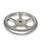 GN 228 Volantini, lamiera di acciaio INOX Materiale: A4 - Acciaio INOX
Codice foro alesato: V - Con quadro DIN 79
Tipo: A - Senza impugnatura