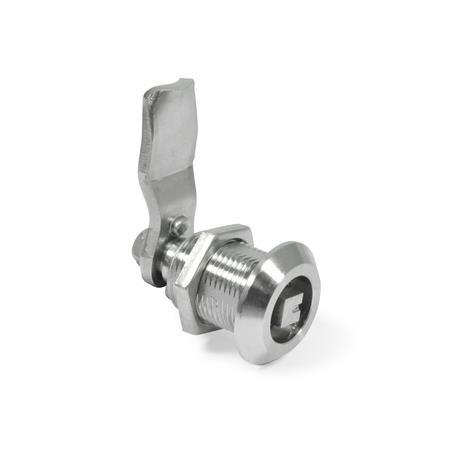 Rotary Clamping Latches GN 516.5: Stainless Steel , Operation with Socket Key / Operating Element