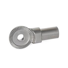 GN 187.5 Locking Plates, Stainless Steel Type: A - Stud, plain (for welding)