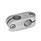 GN 131 Two-Way Connector Clamps, Aluminum Finish: BL - Plain finish, matte shot-blasted