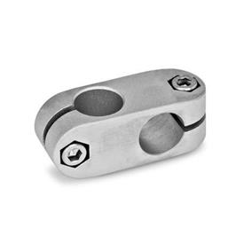 GN 131 Two-Way Connector Clamps, Aluminum Finish: BL - Plain finish, matte shot-plasted