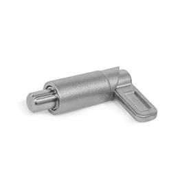 GN 722.1 Spring Latches, Stainless Steel, for Welding Type: R - Round, latch riveted, not removable