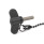 GN 634.13 Mariposas rosca macho, plástico, espárrago roscado, acero / acero inoxidable, con protección contra pérdida Material: N - Acero inoxidable
Tipo: P - con cadena de bolas de plástico