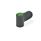 GN 635 Wing Nuts, Plastic Color of the cover cap: DGN - Green, RAL 6017, matte finish