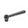 GN 99.2 Adjustable Clamping Levers, Steel, with Internal Thread, Push to Disengage Type: M - Straight lever