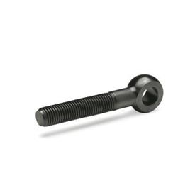 GN 1524 Swing Bolts, Steel, with Long Threaded Bolt Werkstoff: ST - Steel