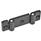 GN 159.1 Double Hinges for Profile Systems, Plastic Farbe: SW - Black, matte finish