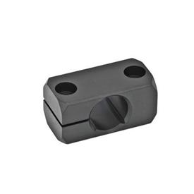 GN 477 Mounting Clamps, Aluminum Finish: ELS - Anodized black