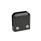 GN 939 Panel Support Clamps, Zinc Die Casting, for Glass and Plastic Panels Type: FA - Surface clamp with stop plate
Finish: SW - Black, RAL 9005, textured finish