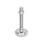 GN 31 Patas de nivelación, acero inoxidable, con base de caucho Tipo (base): C4 - pulido, caucho vulcanizado, blanco
Versión (tornillo): TK - con tuerca, cara para llave de apriete en la parte inferior