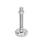 GN 31 Stainless Steel Leveling Feet with Rubber Pad Type (Base): C4 - Polished, rubber vulcanized, white
Version (Screw): TK - With nut, wrench flat at the bottom
